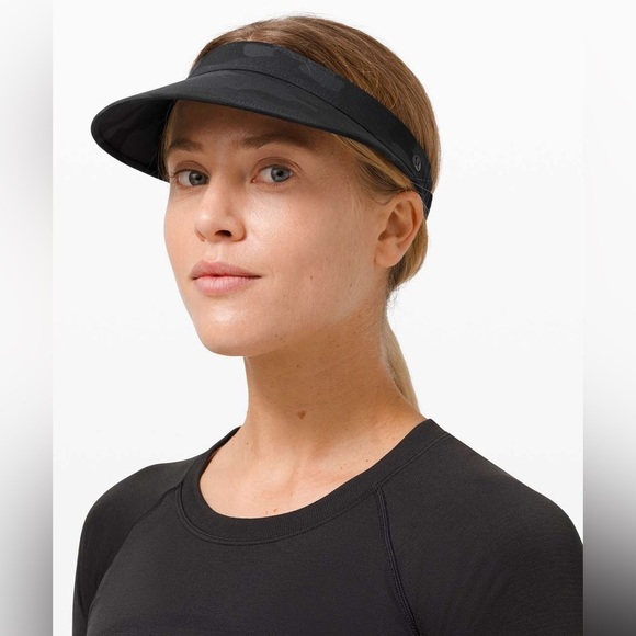 EUC - Lululemon Fast Paced Visor - Camo Deep Coal Multi - Picture 1 of 5